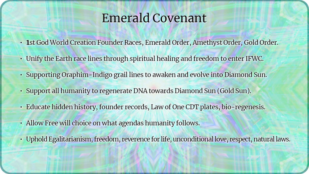 Emerald Covenant and Oraphim Lineages - Ascension Glossary
